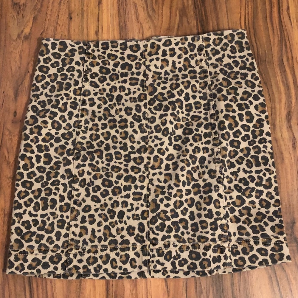 Cheetah print skirt